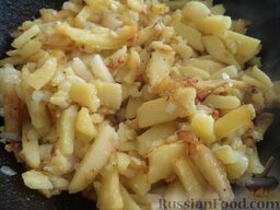 Дедушкина жареная картошка: Жареная картошка готова.