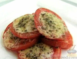 Жареные помидоры: Жареные помидоры с сыром готовы. Приятного аппетита!