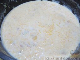 Каша из тыквы с рисом: Перемешайте и проварите кашу с тыквой и рисом на огне около 5 минут.