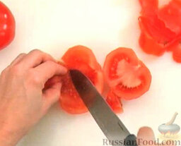 Кролик с красным вином: Мякоть помидоров  мелко нарезать.