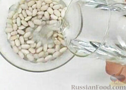 Суп с фасолью и капустой: Как приготовить суп с фасолью и капустой:    Фасоль залить водой. Оставить на 12 часов.