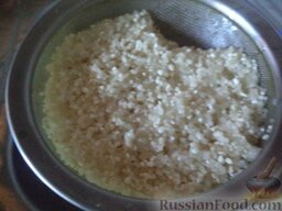 Постный грибной суп с фасолью: Рис (рисовую сечку) хорошо промыть.