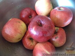 "Ленивое" яблочное варенье с лимоном: Как приготовить варенье яблочное с лимоном:    Яблоки вымыть.