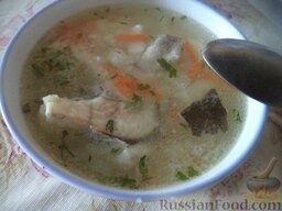 Рыбный суп (из судака): Рыбный суп готов.  Приятного аппетита!