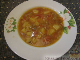 Суп из лука-порея и картофеля: Наш суп из лука-порея и картофеля готов.
