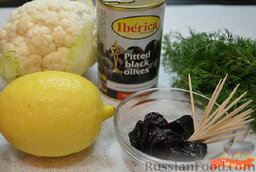 Украшение блюда "Овечка из капусты": Ингредиенты.
