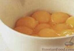 Яичный ликер: Как приготовить яичный ликер:    1. В большой миске соединить желтки, сахар и мускатный орех (по желанию), размешать.     2. Добавить к желткам ваниль, сгущенное молоко и водку.    3. Перелить массу в блендер, пульсировать в течение примерно 30 секунд.