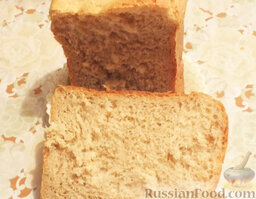 Хлеб пшеничный с овсяными хлопьями (в хлебопечке): Хлеб готов!