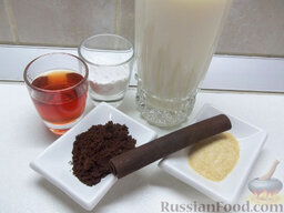 Десерт для взрослых – кофейно-коньячное желе: Необходимые ингредиенты.