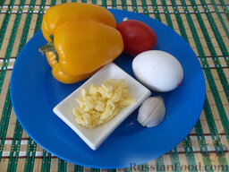 Яичница в перце: Необходимые ингредиенты для приготовления яичницы в перце.