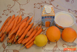 Домашнее мороженое из морковки: Ингредиенты для домашнего мороженого из моркови.
