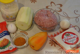Куриные котлеты с овощами и сыром: Ингредиенты для куриных котлет с овощами и сыром.