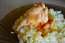 Куриные крылышки с паприкой в сметанном соусе: Подавайте крылышки с отварным рисом или картофельным пюре. Приятного аппетита!
