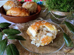 Пирожки в духовке (с картофелем и печенью): Приятного аппетита!