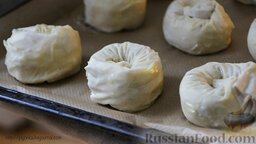 Картофельно-сырные "улитки" из теста фило: Из рулета свернуть 