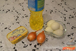 Яйца, фаршированные печенью трески: Ингредиенты.