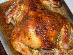 Курица в медово-чесночном соусе, запеченная в духовке: Приятного аппетита!