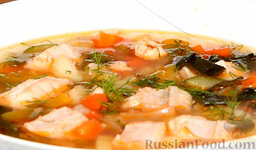 Рыбный суп: Вкуснючий рыбный суп! Больше всего меня порадовал мой привередливый муж, повторявший за едой: 