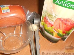Бутерброды со шпротами и киви: Ингредиенты для соуса.