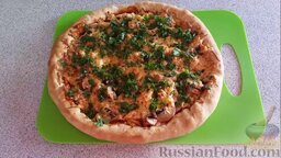 Домашняя пицца с сырными бортиками: Приятного аппетита!