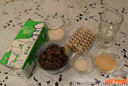Шоколадно-сливочная панна-котта (Panna cotta): Ингредиенты.