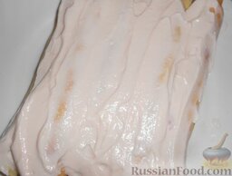 Торт "Монастырская изба" из блинов: Хорошо обмазать творожно-йогуртовым кремом.