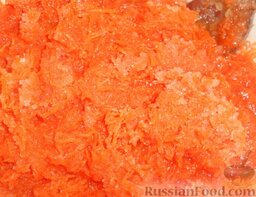 Морковные конфеты: Перемешать. При желании можно добавить лимонный или апельсиновый сок.