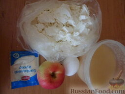 Творожно-яблочное суфле в микроволновке: Подготовить продукты.
