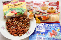 Крабово-ореховая закуска в тарталетках: Подготовим ингредиенты.
