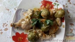 Курица, тушенная с брюссельской капустой (в мультиварке): Приятного аппетита!