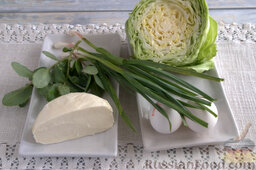 Запеканка капустная с адыгейским сыром (в мультиварке): Подготовим продукты, которые понадобятся для приготовления капустной запеканки с сыром.