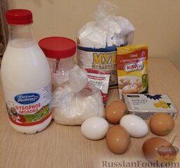 Кулич пасхальный с белковой глазурью: Перед вами необходимые ингредиенты для приготовления пасхального кулича.
