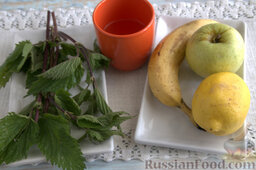 Фруктовый смузи с крапивой: Подготовим продукты для фруктового смузи с крапивой.