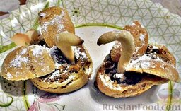Заварные пирожные "Лебеди" со сгущенкой: Заварные пирожные 