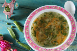 Летний суп с зеленым горошком: Кормим ребенка и себя легким летним супом с зеленым горошком.