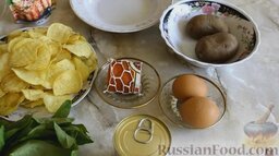 Салат "Подсолнух" со щавелем: Подготовить ингредиенты для салата 
