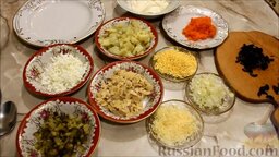 Слоеный салат "Березка": Чтобы приготовить слоеный салат 