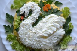 Салат «Белый лебедь» с курицей и картофелем: Салат с курицей и картофелем 