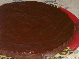 Крем для шоколадного торта: Шоколадный крем для торта готов. Данного количества крема хватит для двух коржей торта диаметром 25 см.  Приятного аппетита!