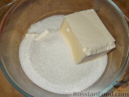 Торт «Ленивый муравейник»: Как приготовить торт «Ленивый муравейник»:    Масло растереть с сахаром.