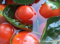 Помидоры квашеные: Через 2-3 недели квашеные помидоры готовы.  Приятного аппетита!