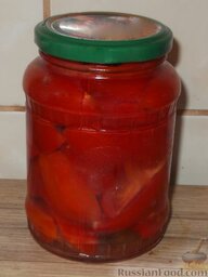 Консервированые помидоры в желе по-латышски: Помидоры готовы.