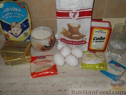 Торт «Птичье молоко» (способ 1): Продукты для торта 