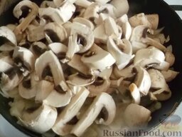 Сливочный суп-пюре из цветной капусты: Положить грибы.