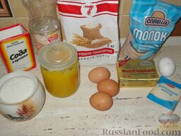 Торт-медовик «Идеал»: Подготовить продукты для приготовления медовика.