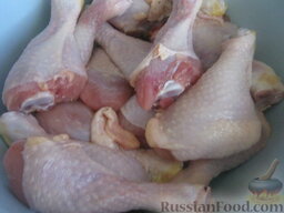 Маринад для курицы: Приготовление маринада для курицы.     Курицу помыть.