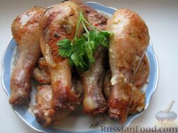 Маринад для курицы: Приготовить курицу любым способом.