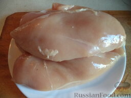 Куриные грудки в сметане: Как приготовить куриную грудку в сметане:    Куриные грудки промывают.