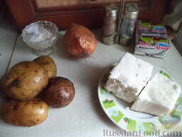 Картофель по-деревенски: Продукты для рецепта перед вами.