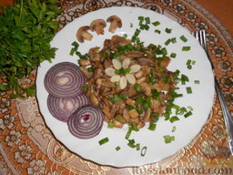 Тушеные грибы с соевым соусом и чесноком: Приятного аппетита!